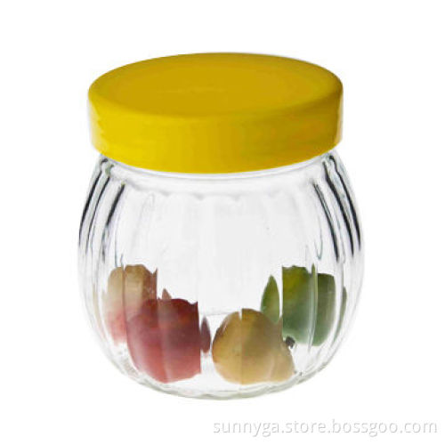 Glass canisters with cap
